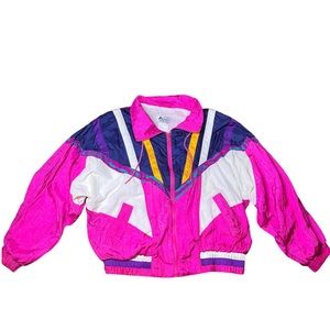 VTG Wild Cat Multi-Colored Windbreaker